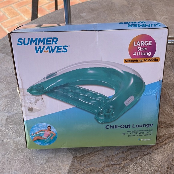 NEW Summer Waves Chill-Out Pool Lounge- Sz Large~NEW - Picture 4 of 6